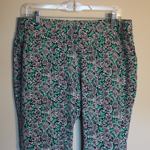 Lands’ End Starfish Pant Leggings Floral Abstract Print Size L 14–16 - Picture 3 of 10